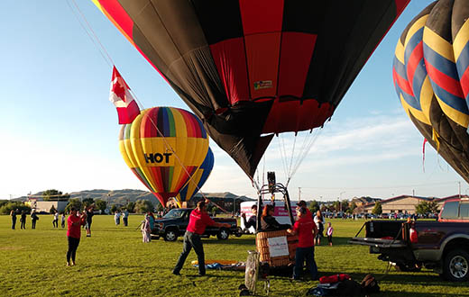 hot air balloons