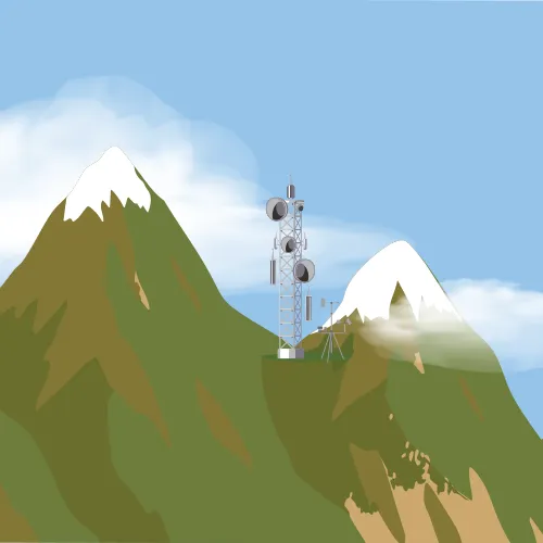 Illustration of weather monitoring and fire detection