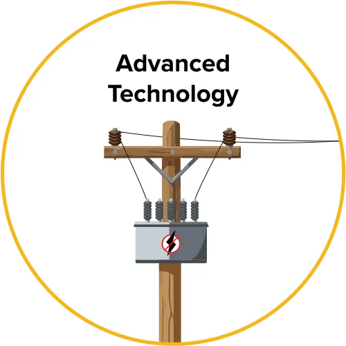 Illustration of advanced technology for power safety